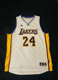 Kobe Bryant Los Angeles Lakers White Adidas Swingman Jersey Size XL