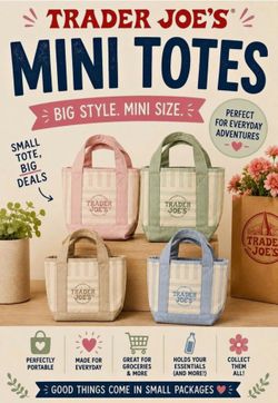 Trader Joe’s mini tote bags
