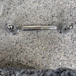 Silver Toilet Paper Holder