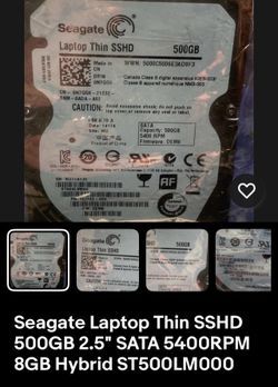 Seagate laptop thin sshd solid state hybrid Drive