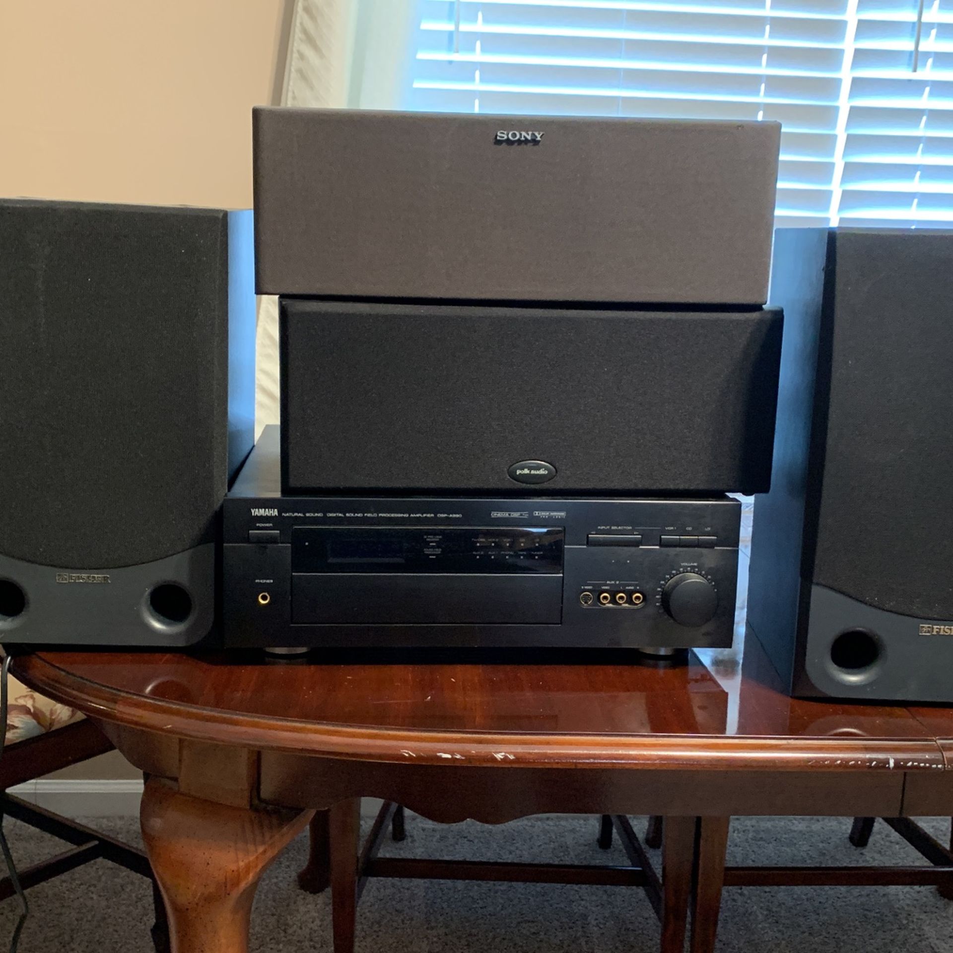 Audio System Yamaha Polk Sony Fisher Speakers, Amphitheater .