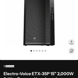 🔊 Electro-Voice ETX – Sistema Profesional (Como Nuevo) 🔊 Electro-Voice ETX 2 Tops + 2 Subs LIKE NEW