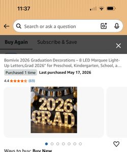 2026 Grad Light up sign