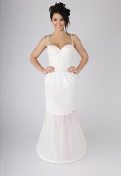 Simple Fishtail Petticoat Skirt Slip for Wedding Dress, Bridal, Hoop Skirt, Bride
