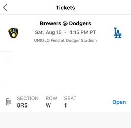 Dodgers vs Brewers