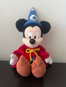Mickey Mouse Fantasia Sorcerer Wizard 13" Plush Walt Disney