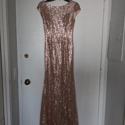 Long Dress / Gown - gold, Small Size