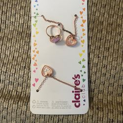 New Hearts Necklace And Ring Set