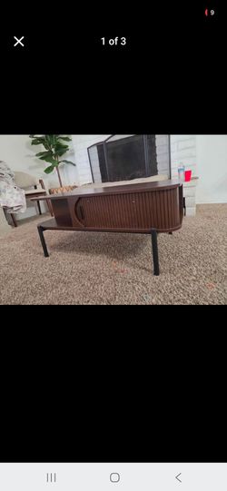 Mid-Century Modern TV Stand with Storage