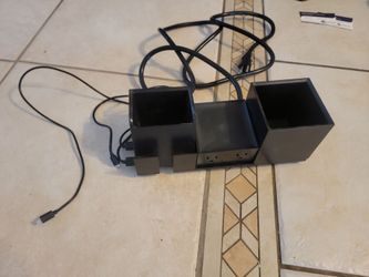 Desk organizer with outlets & usb for charging