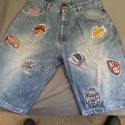 NBA denim shorts
