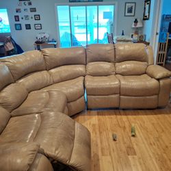 Free Three Piece Sectional With Recliner