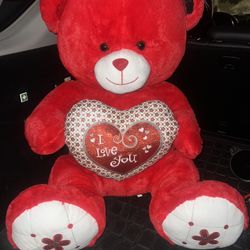 Giant Red Teddy Bear 