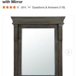 Naples 25 in. W x 31 in. H Rectangular Medicine Cabinet with Mirror
