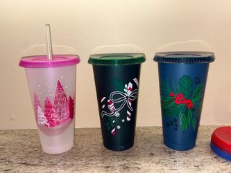Starbucks Holiday Cold Cup Tumblers Set of 3