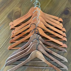 Hangers, Brown, Wood 