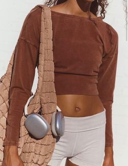 Aritzia style bubble tote bag