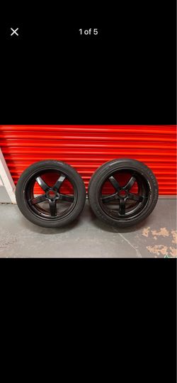 Black Rims with tires