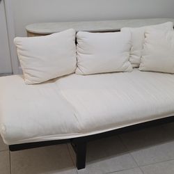Reclining Adjustable Futon Daybed Sofa Patio Indoor Outdoor
