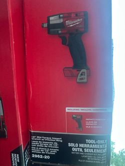 Milwaukee /2 torque Impact Wrench w/ Friction Ring