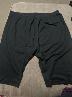 New XXL Black Biker Shorts