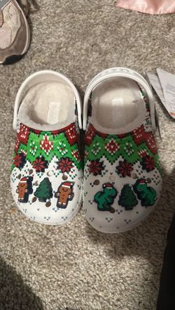 Brand new christmas crocks kids 10