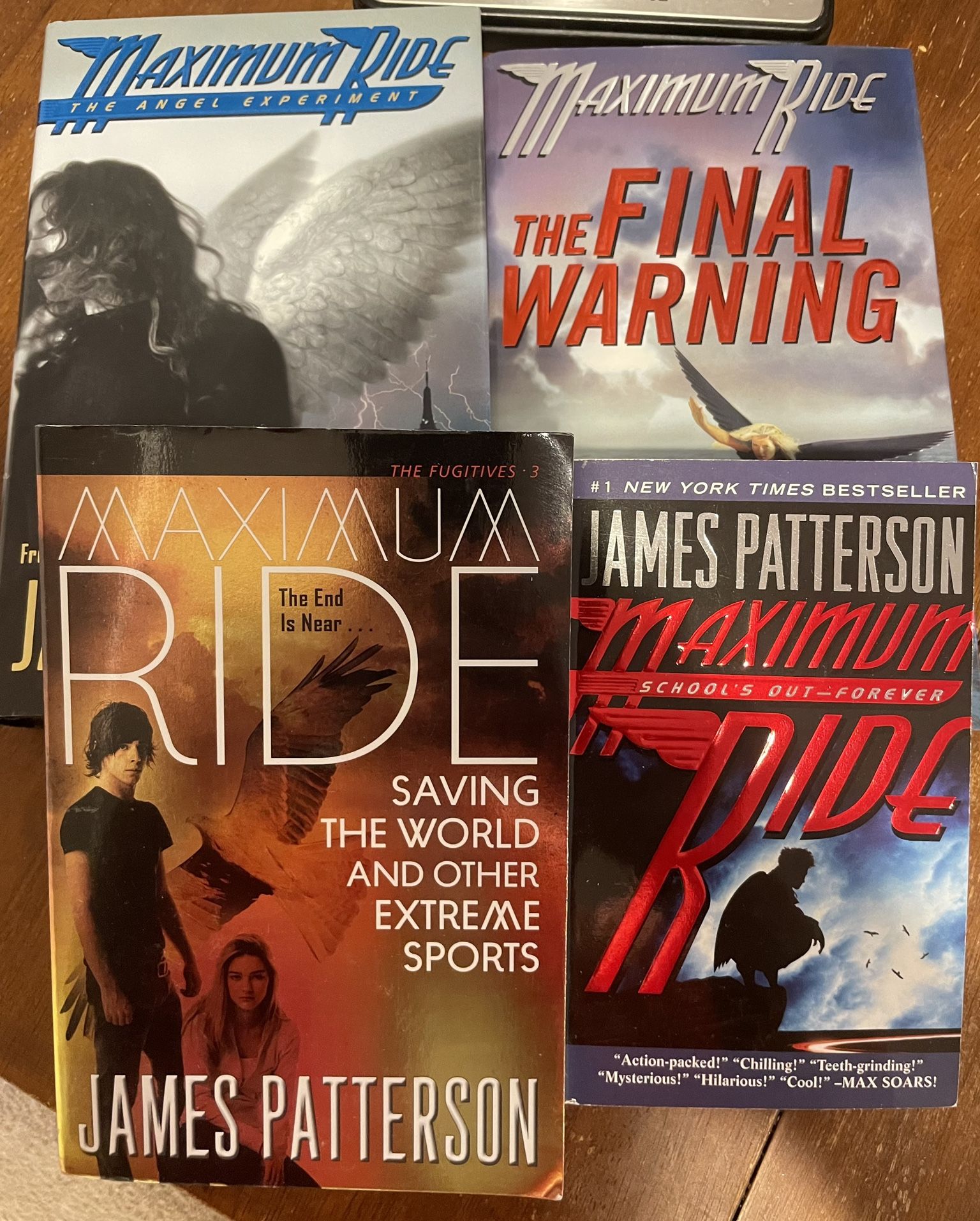 Lot of 4 Maximum Ride Books by James Patterson