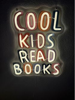 Cool Kids Read Books Neon Sign/Dimmable