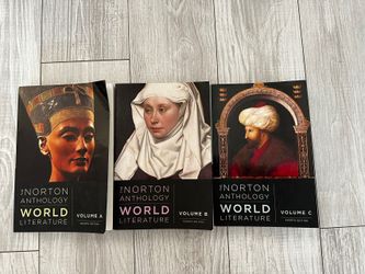 CSN and UNLV world literature required text books，Inorton Anthology world literature fourth edition
