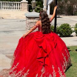 Red Quinceañera Dress