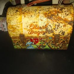 Vintage 1958 Chuck Wagon Dome Lunchbox