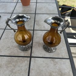 Vintage Art Nouveau Jugs 1 For $40, 2 For $70