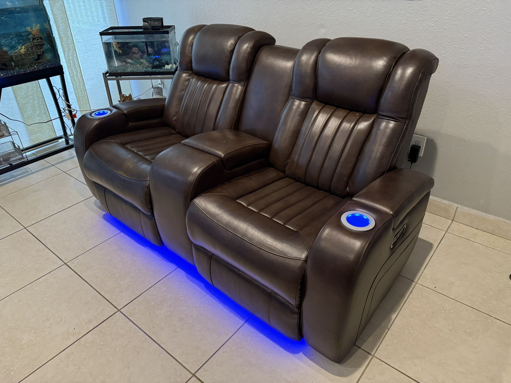 Leather Sofas Set