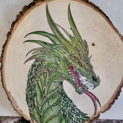 Wooden Dragon Wall Plaque