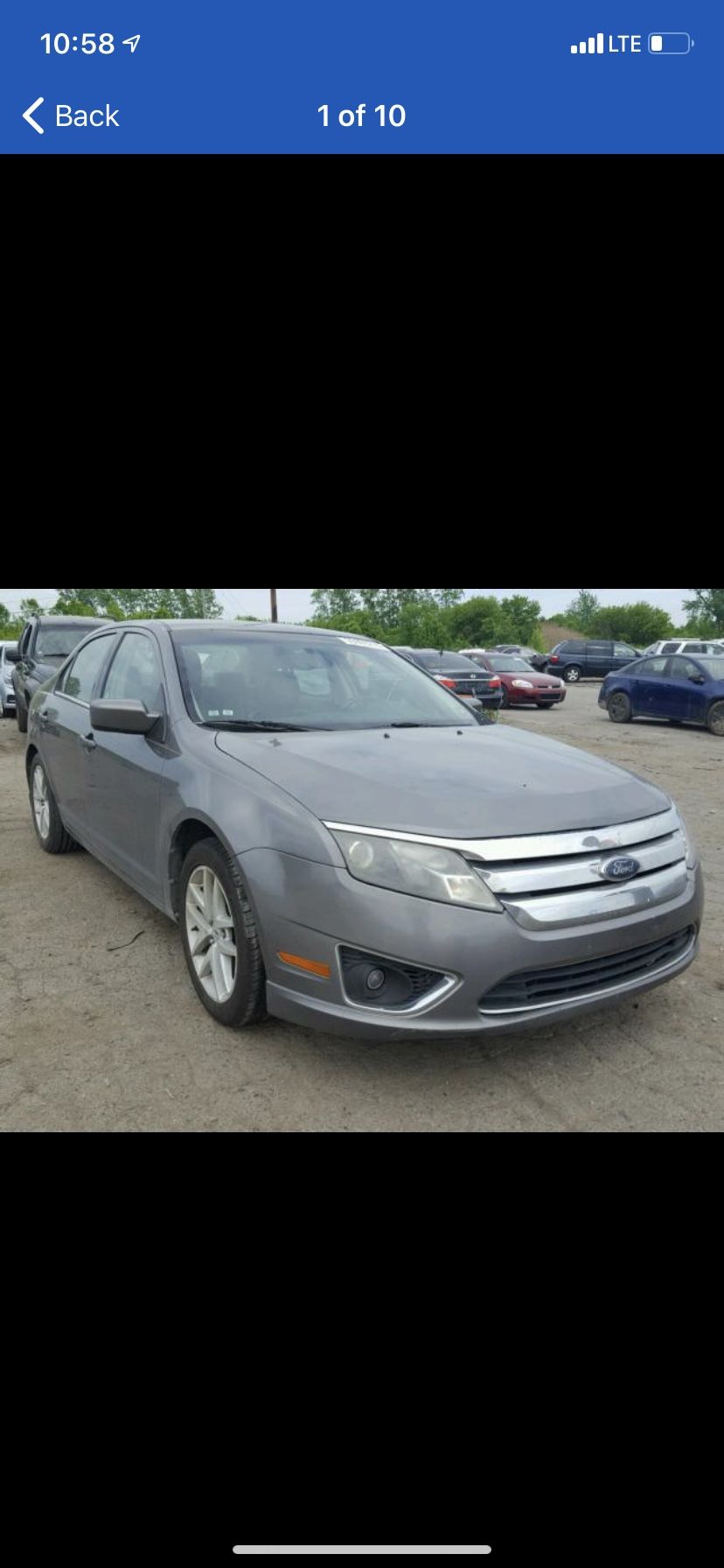 Ford Fusion - 20*11, V6, for parts only - SCRAP TITLE