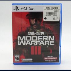 Call of Duty: Modern Warfare III Sony PlayStation 5 PS5, 2023