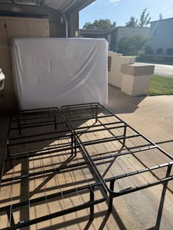 Double Mattress new with metal box spring