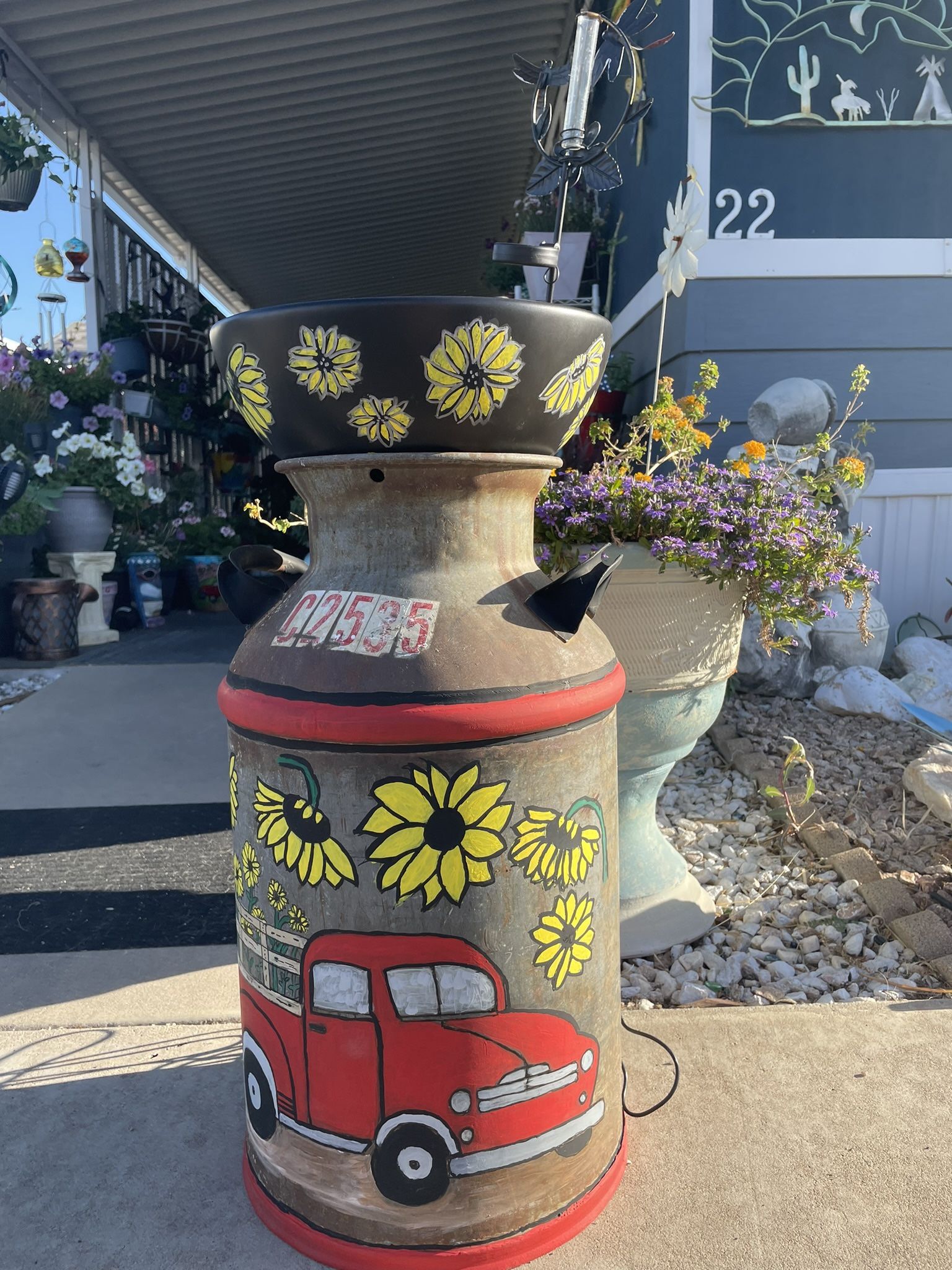 Solar Fountain/Bird bath