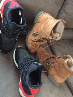 Polo boots size 8.5 and adidas size 8