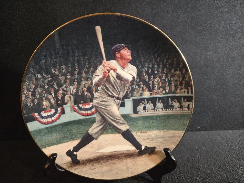 Babe Ruth " The CALLED Shot" Limited EDITION Collectors Plate