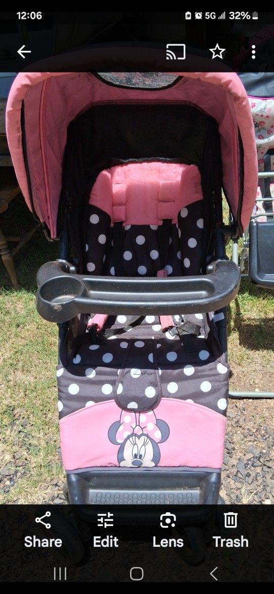 Strollers1 Blue And 1 Minnie Monuse Stroller. $20 Ea