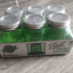 6 *NEW*  BALL VINTAGE STYLE JARS