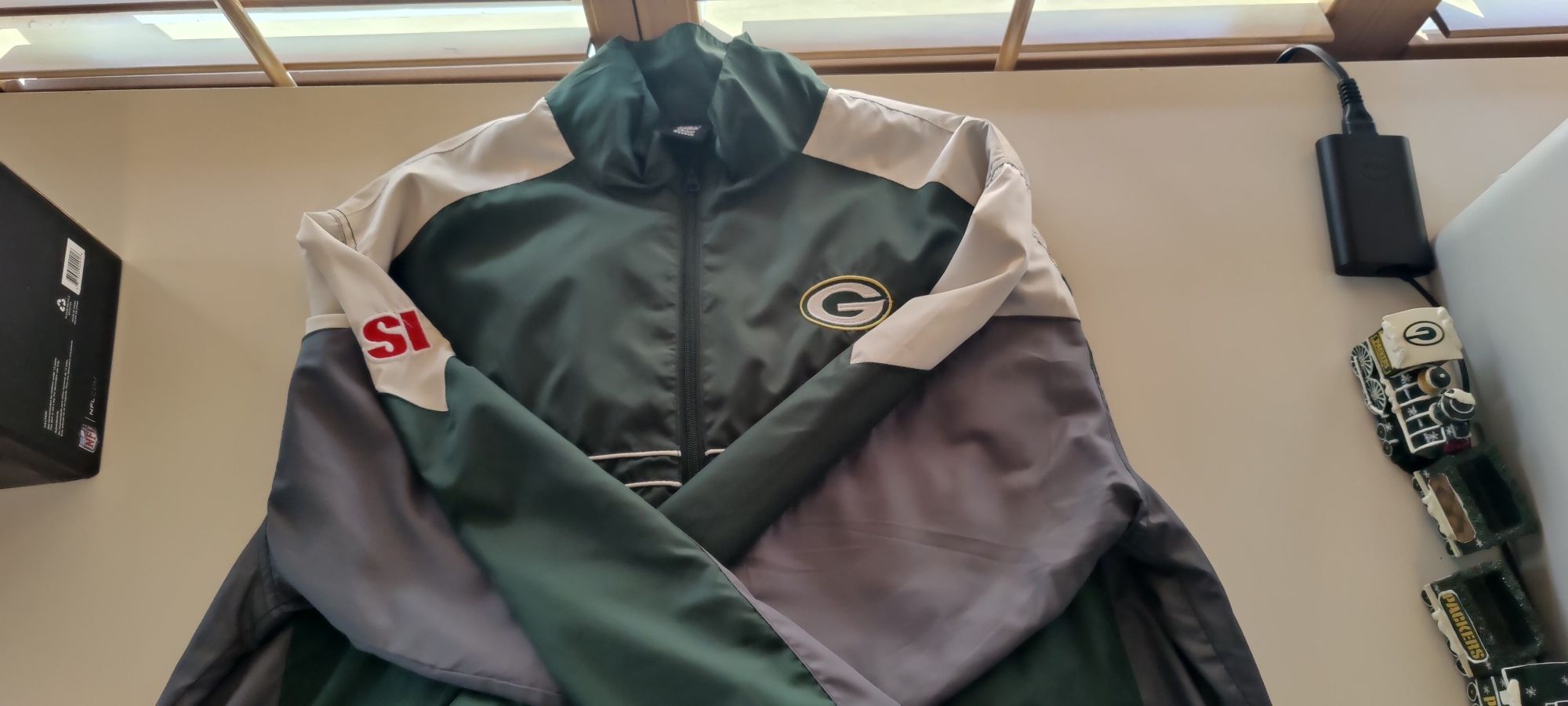 Greenbay Packers Reebok SI 2XL Windbreaker