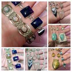 Mixed turquoise jewelery