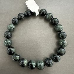 New, Men’s Kambaba Jasper Stone Bracelet. Jewelry Bag Included. Several Sizes Available To Fit Everyone.