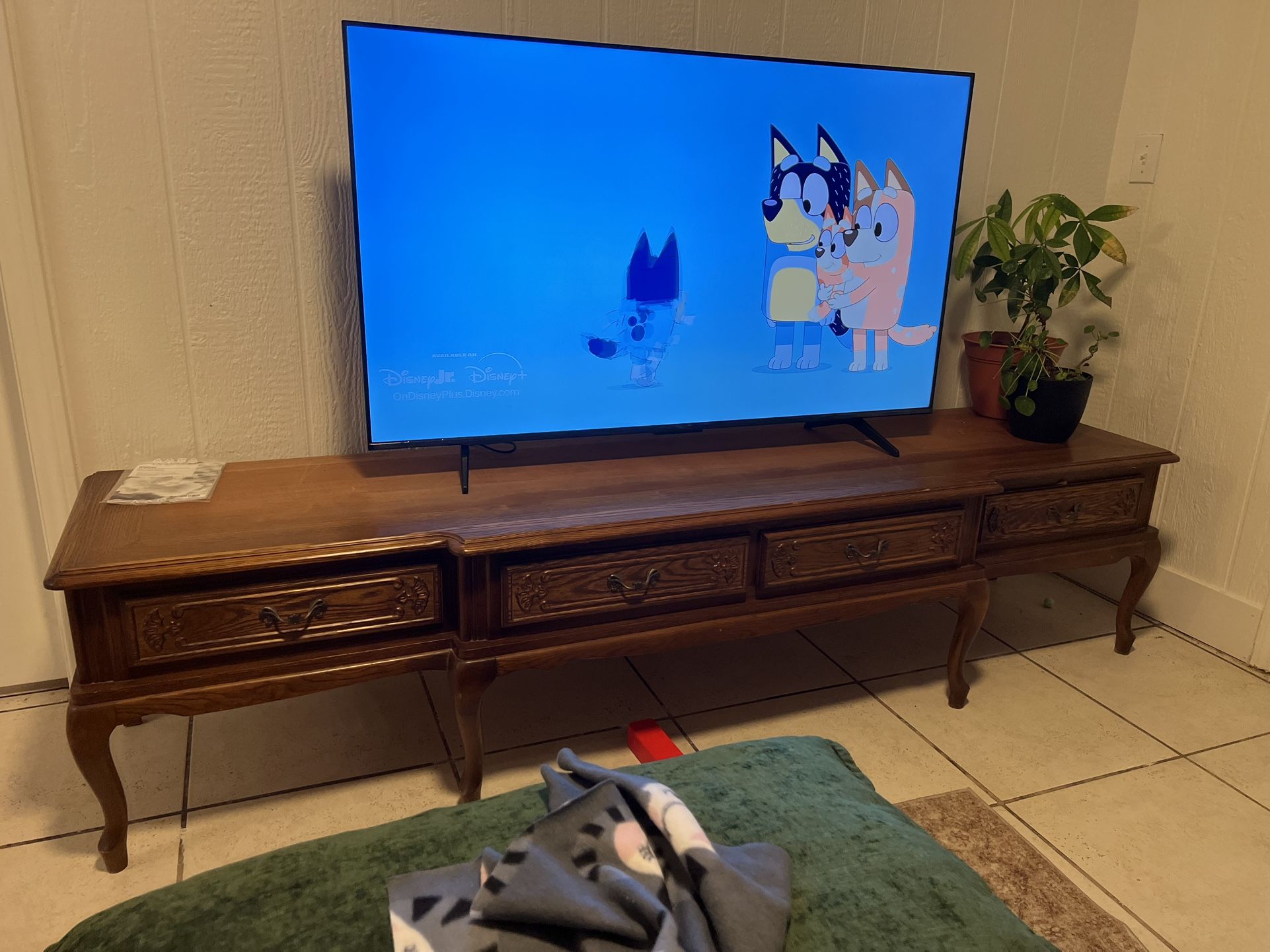 8ft X 2ft Antique Wood Base Furniture 