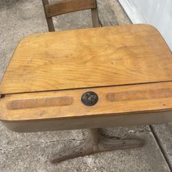 Old Timey School Desk