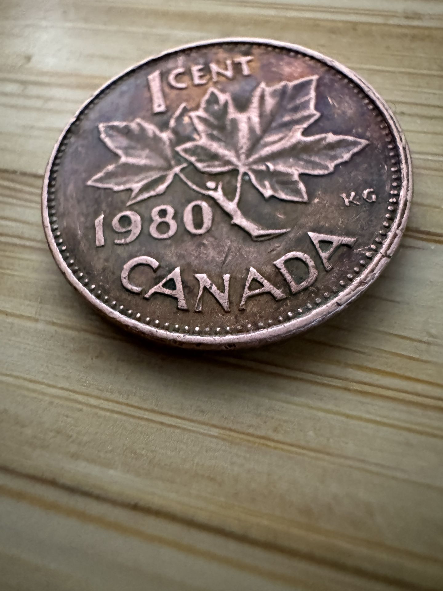 1980 canada 1 cent penny 