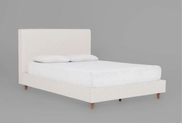 Complete Queen Bed Set: Bed Frame with Mattress and Box Spring