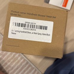 Brand New! 8 + 1 Setting Handheld shower Wash Spray Matte Black